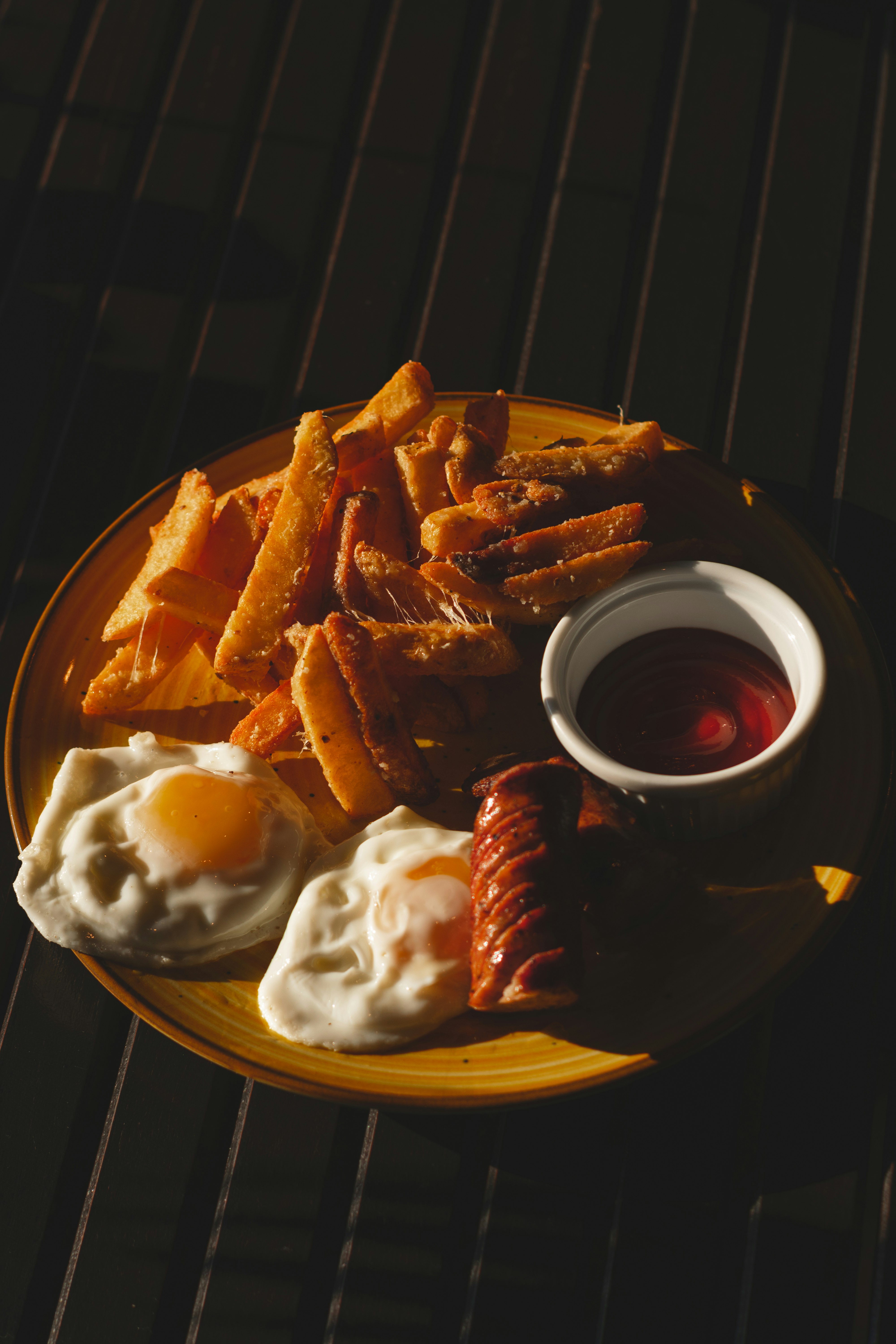 fried food on white ceramic plate